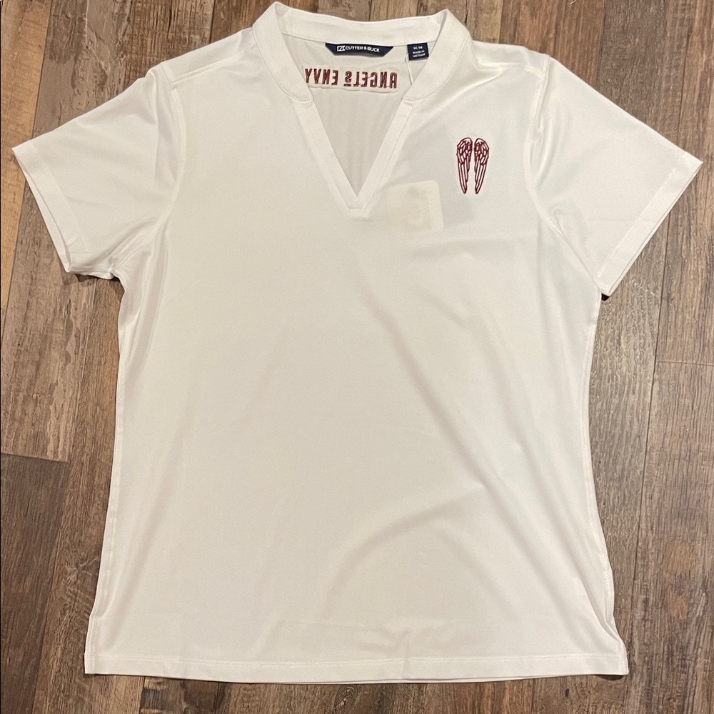 Cutter & Buck White V-Neck golf shirt